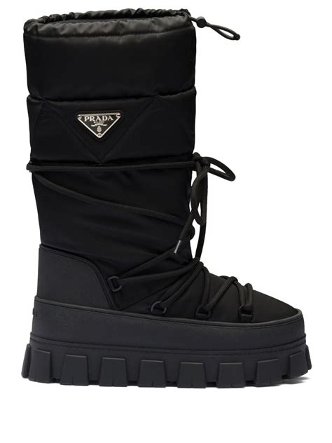 prada boots damen beige|prada moon boots.